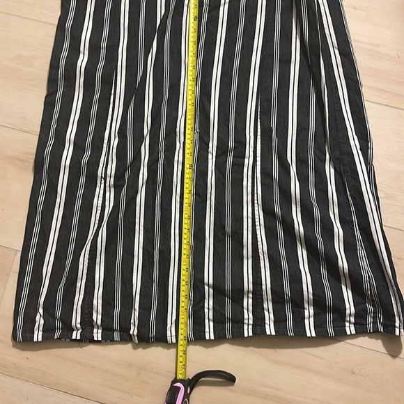 Nili Lotan Womens Palma Black White Stripe Resort Coastal Boho Lagenlook Small - Picture 8 of 8